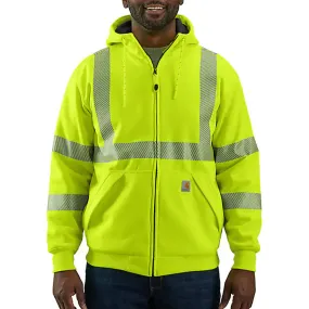 High-Visibility Loose Fit Midweight Thermal-Lined Full-Zip Class 3 Sweatshirt - 104988