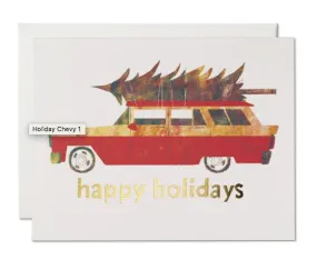 Holiday Chevy Foil Card