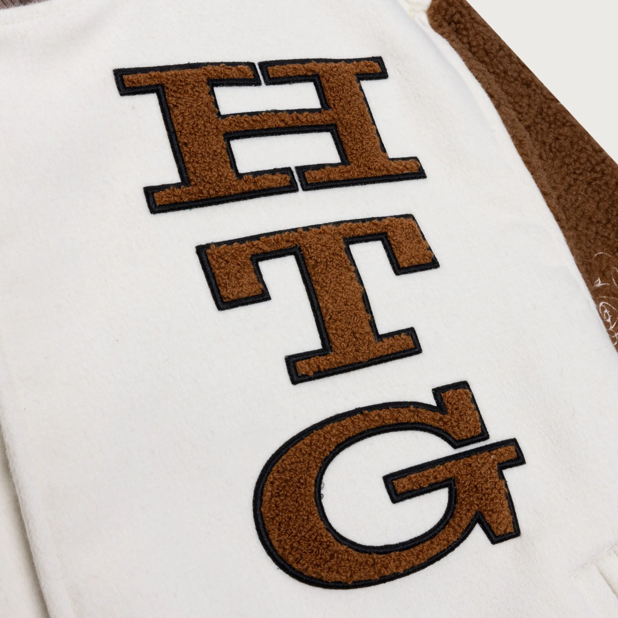 HTG Letterman Jacket - Bone