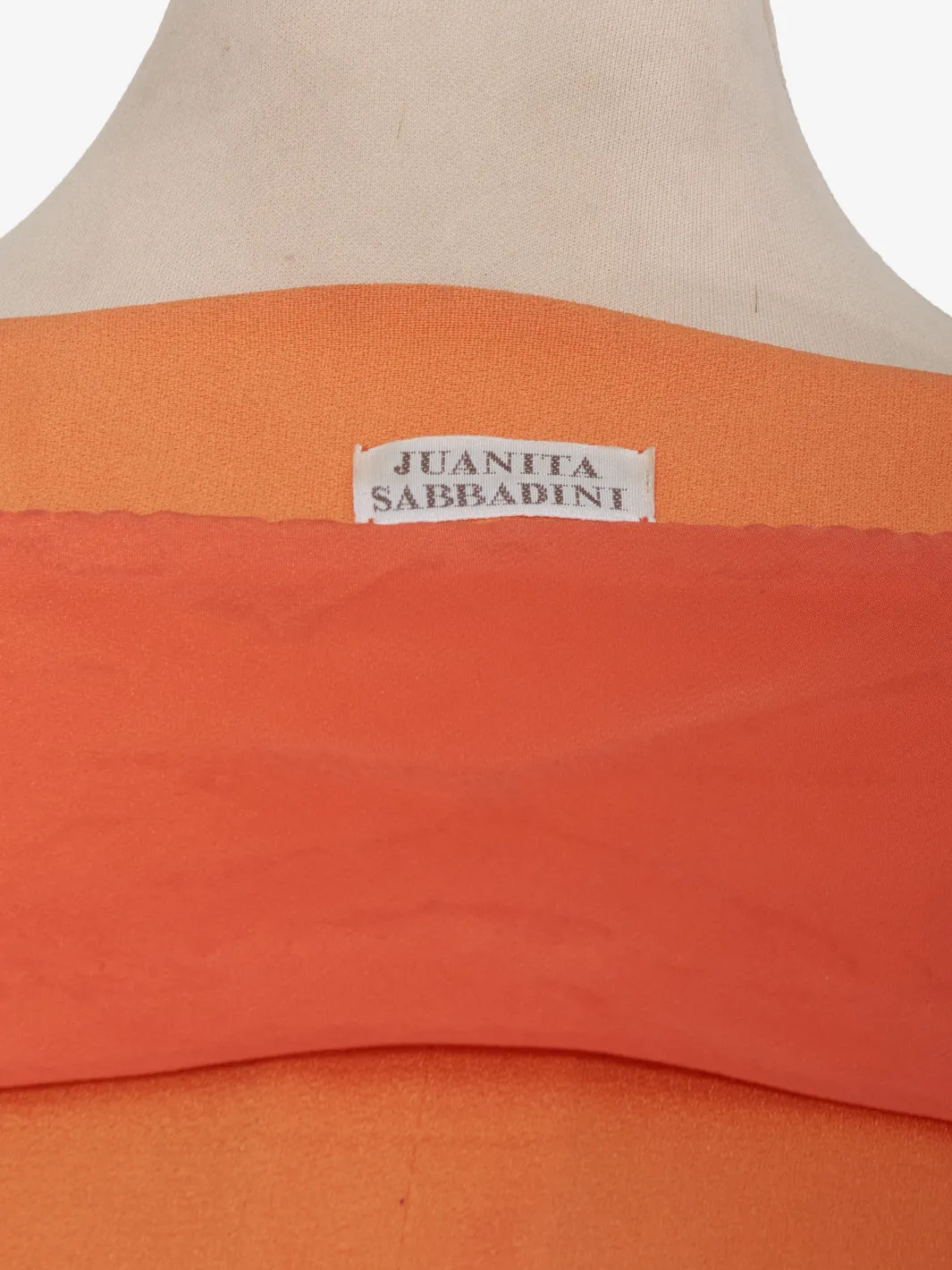 Juanita Sabbadini Orange viscose dress