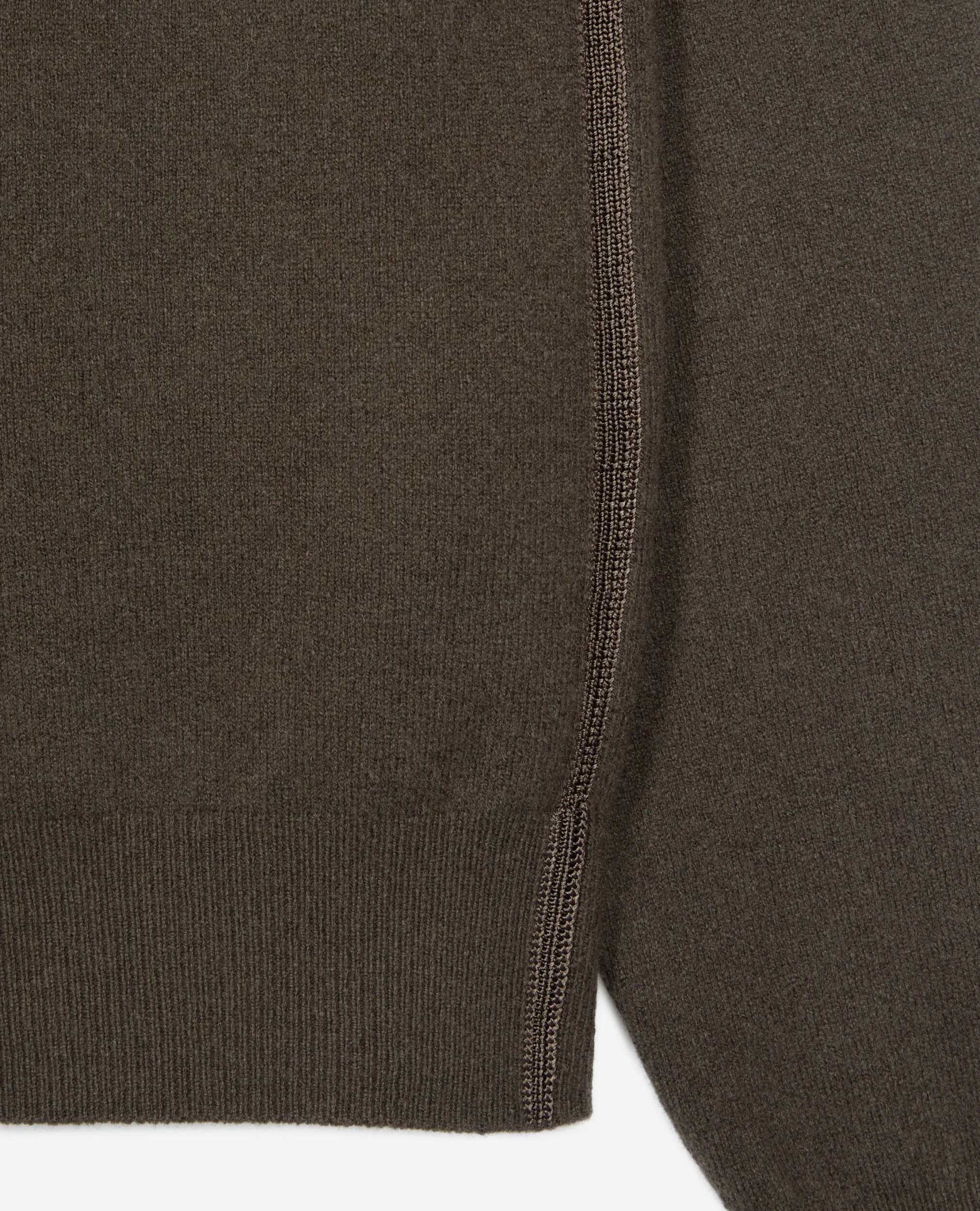 Khaki cashmere sweater