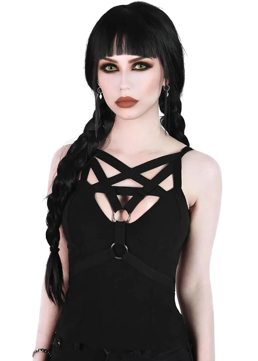 Killstar Harness Ur Power Pentagram Top Black