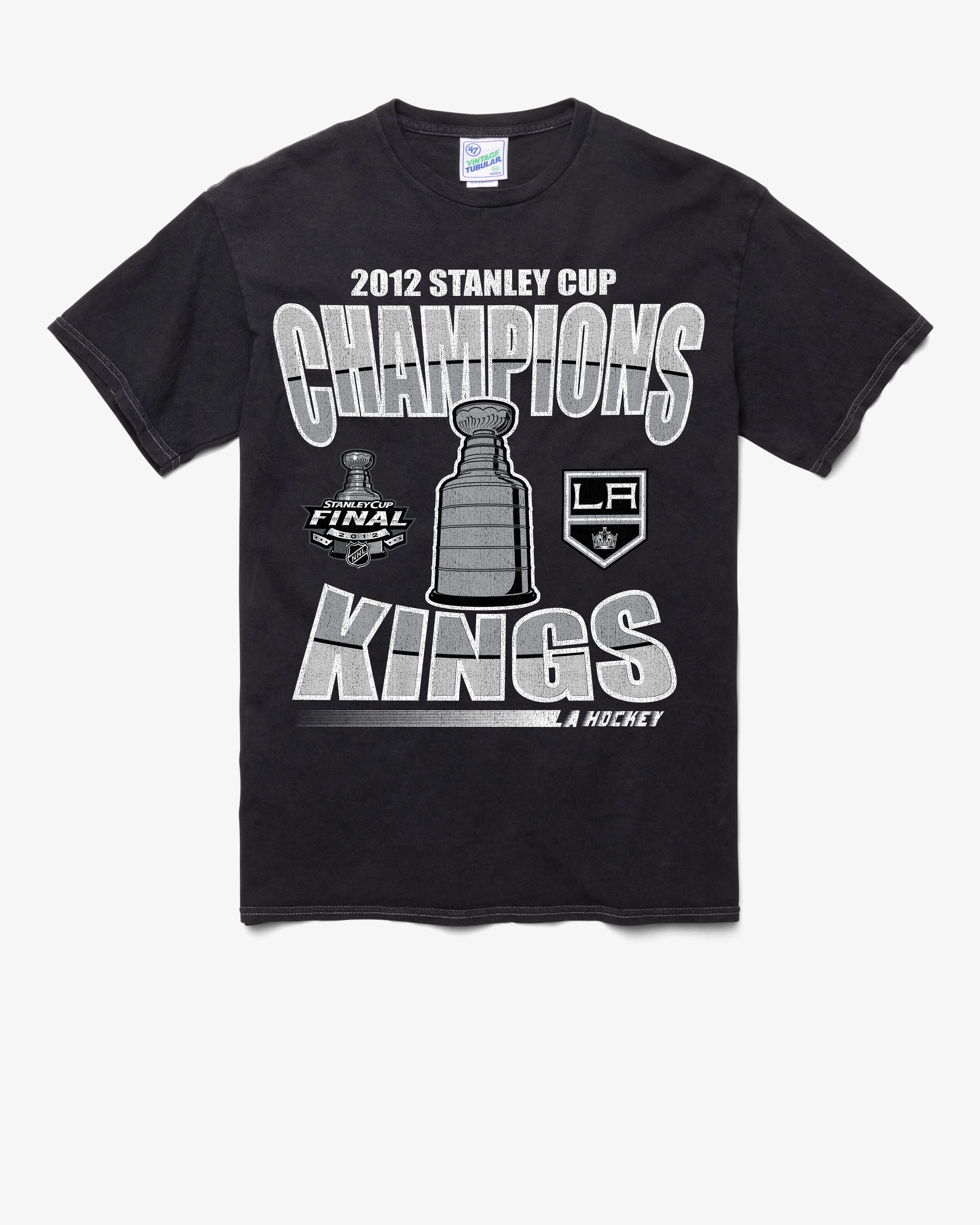 LOS ANGELES KINGS VINTAGE STAN LOCKER VINTAGE '47 TUBULAR TEE