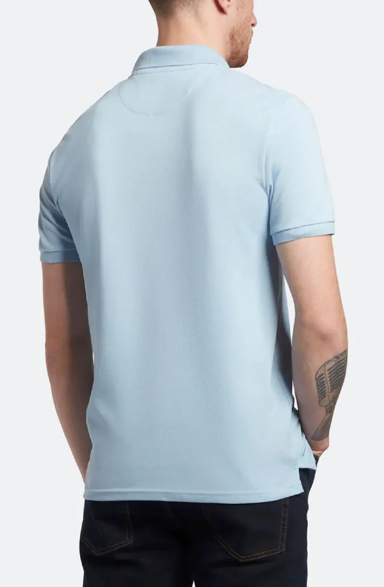 Lyle & Scott Casual Short Sleeve Polo Shirt Light Blue