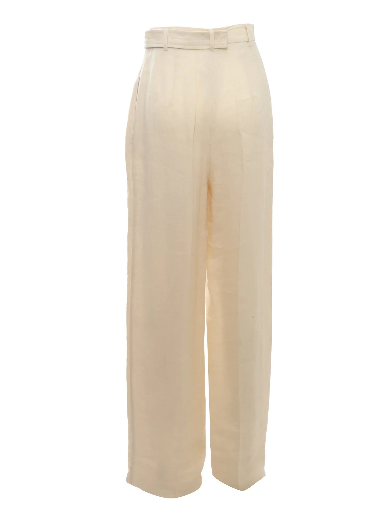 Max Mara Studio Tied Waist Straight Leg Trousers