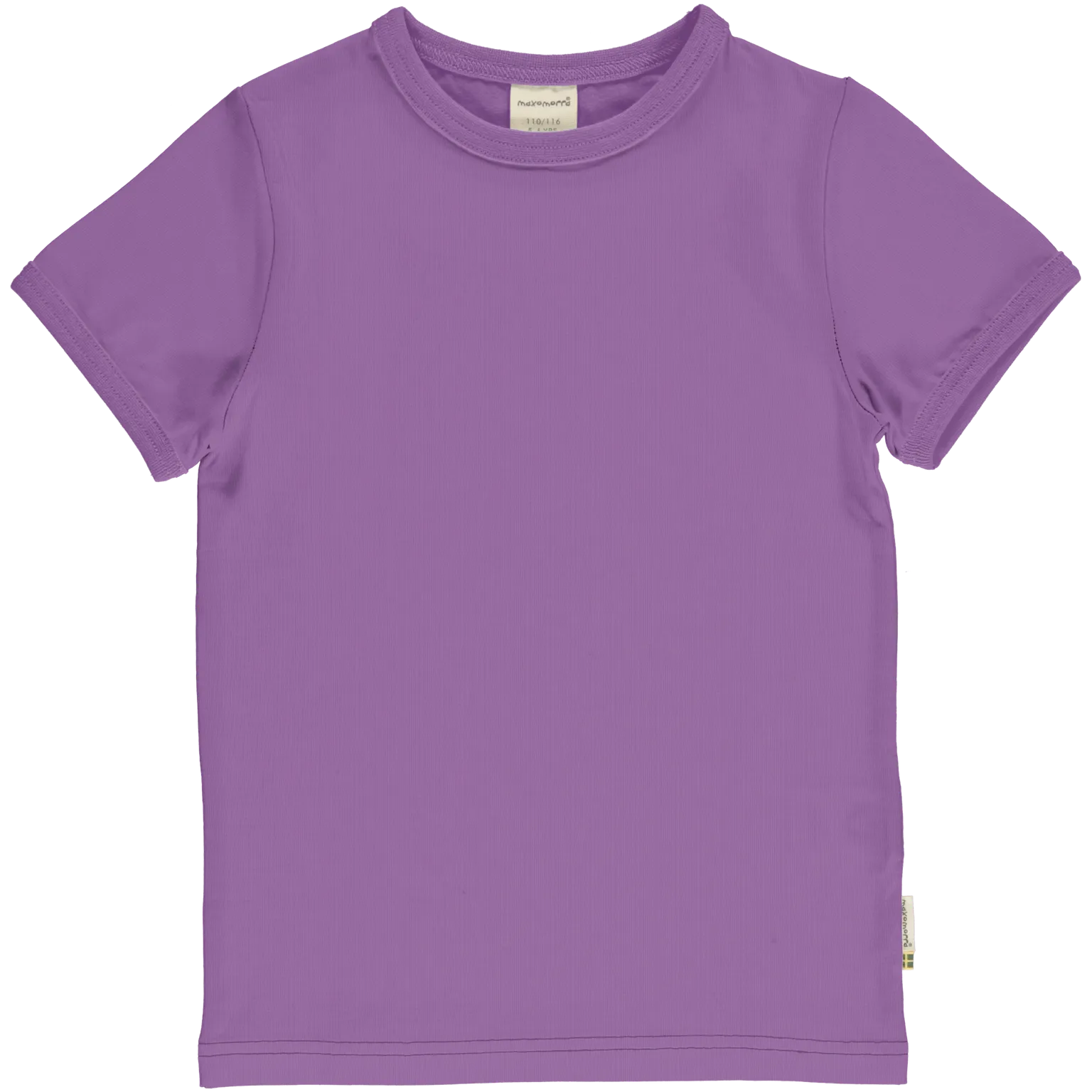 Maxomorra Purple Organic Cotton Short Sleeved Top