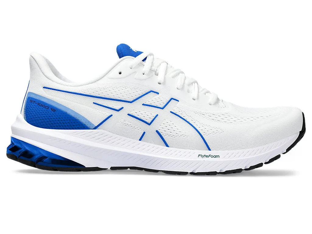 Men's Asics Gt-1000 12, White/Illusion Blue, 15 D Medium