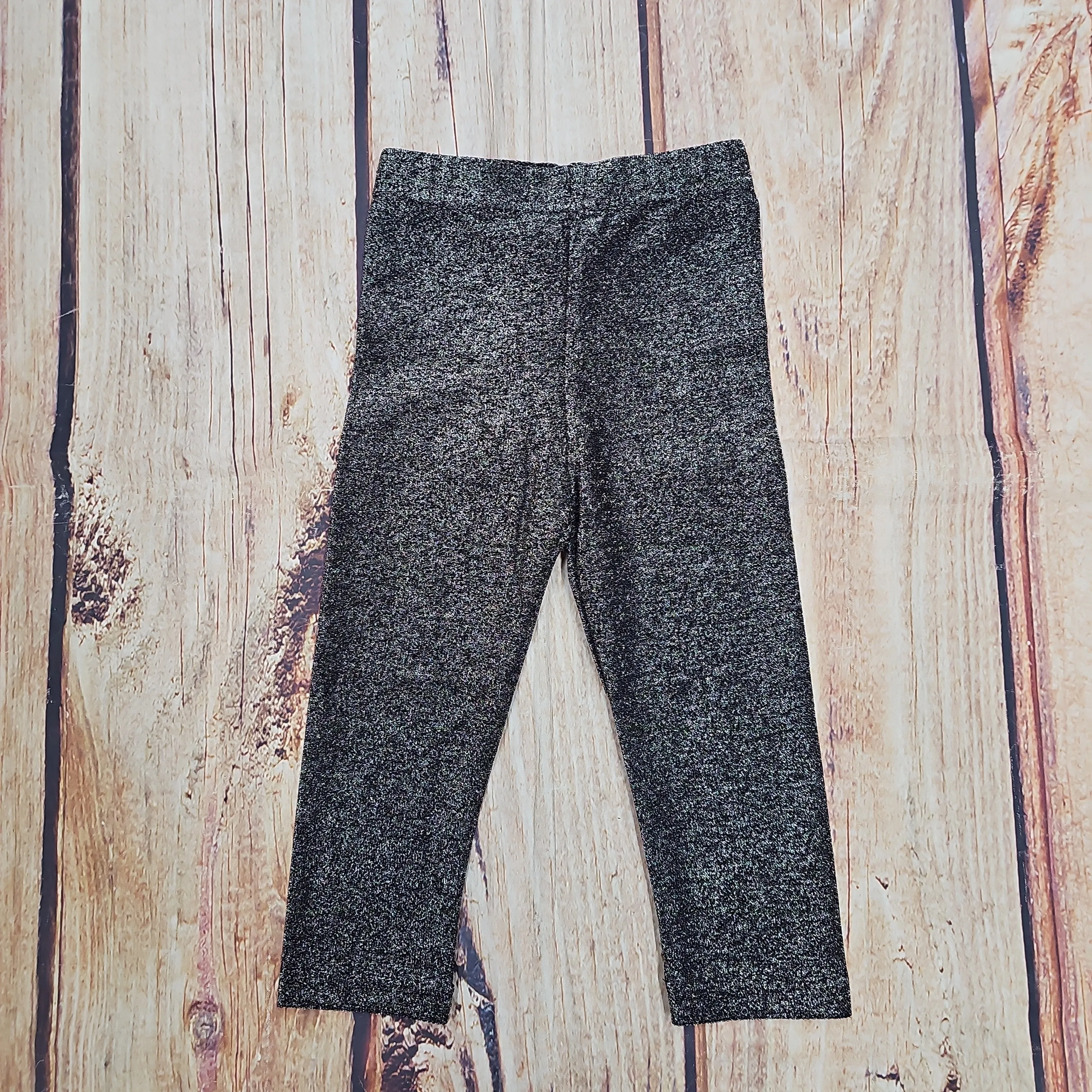 ML KIDS SHIMMER SKINNY LEGGINGS CHARCOAL LG0043