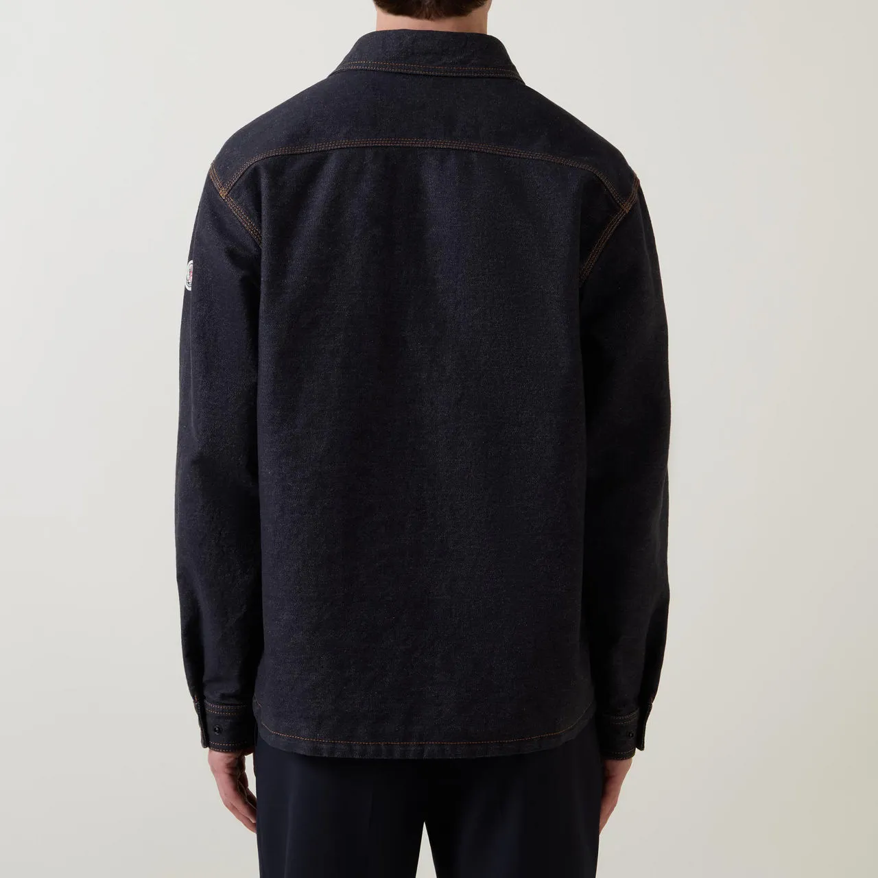 MONCLER Contrast-Stitch Overshirt - Brown