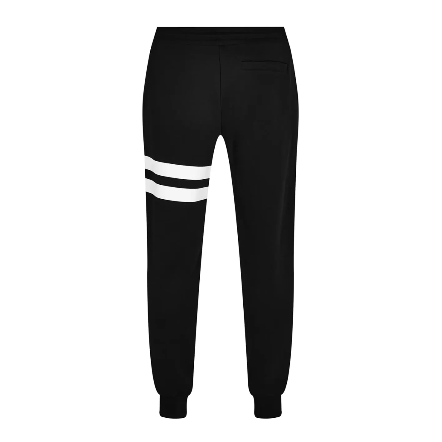 MONCLER EMBROIDERED LOGO SWEATPANTS BLACK / WHITE