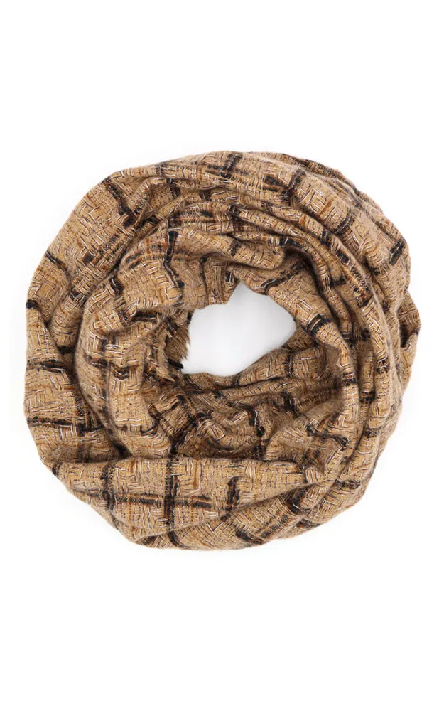 MS0250 Multi Plaid Infinity Scarf