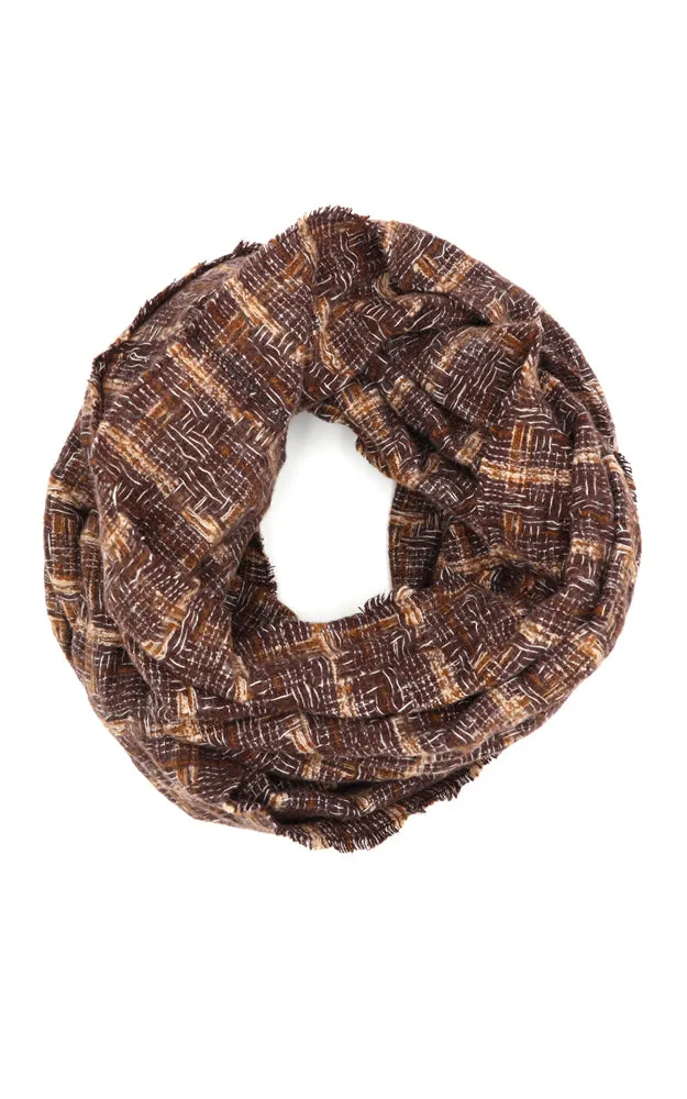 MS0250 Multi Plaid Infinity Scarf