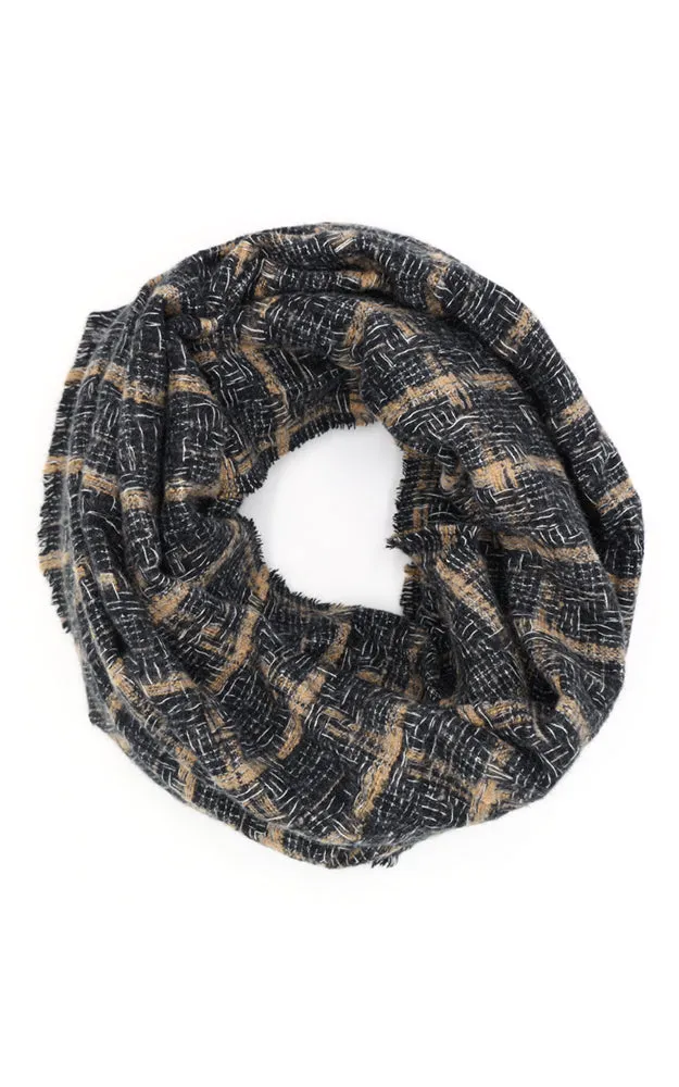 MS0250 Multi Plaid Infinity Scarf