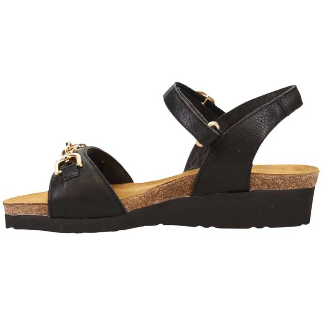 Naot Aubrey Sandal Soft Black Leather (Women's)