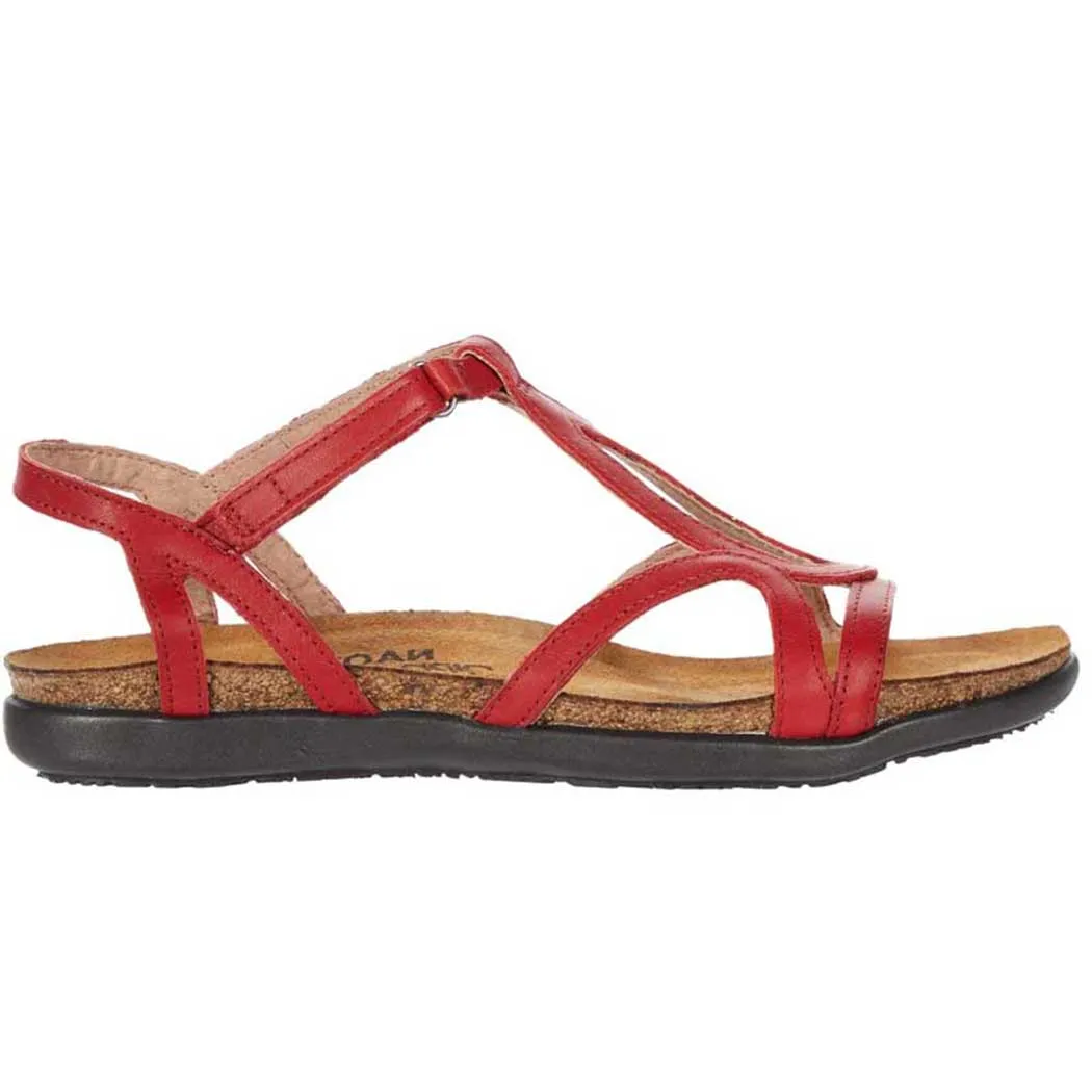 Naot Dorith Sandal Kiss Red Leather (Women's)