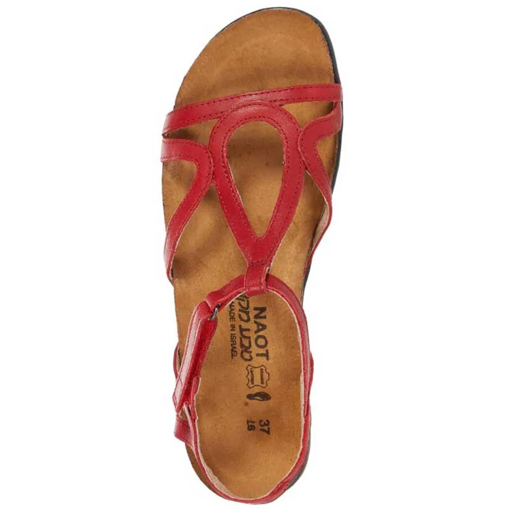 Naot Dorith Sandal Kiss Red Leather (Women's)