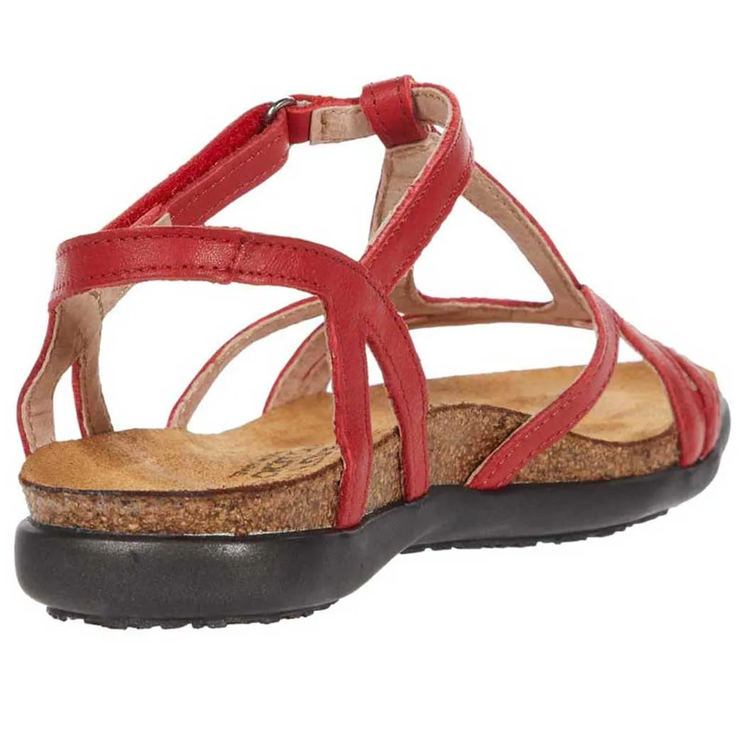 Naot Dorith Sandal Kiss Red Leather (Women's)