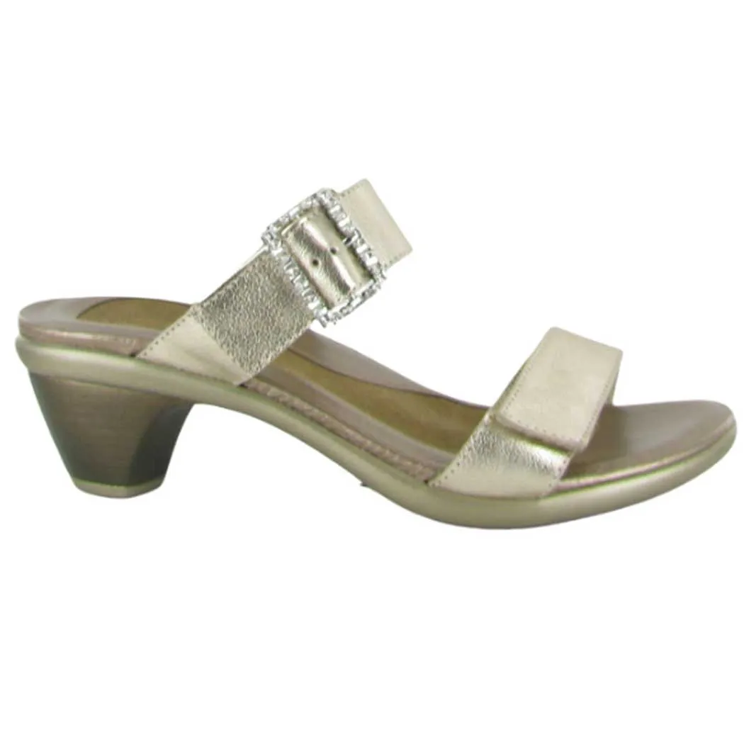 Naot Recent Heeled Sandal Radiant Gold Leather (Women's)