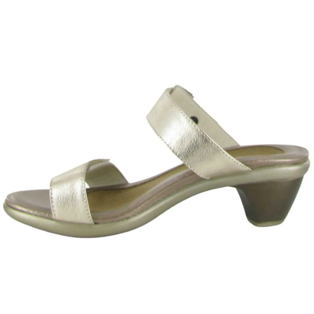 Naot Recent Heeled Sandal Radiant Gold Leather (Women's)