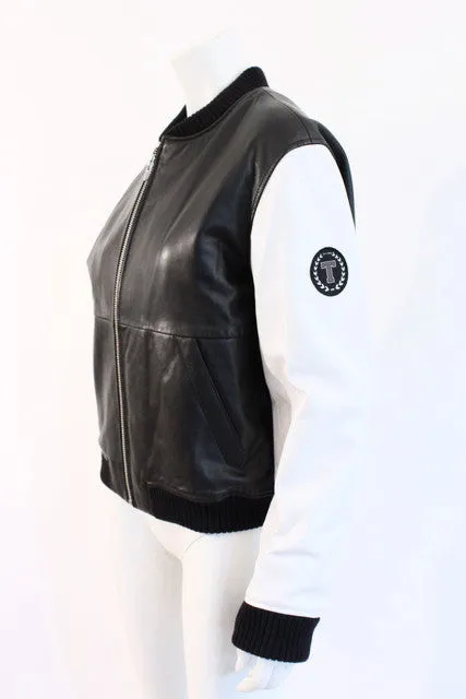 New ALEXANDER WANG Leather Bomber Jacket