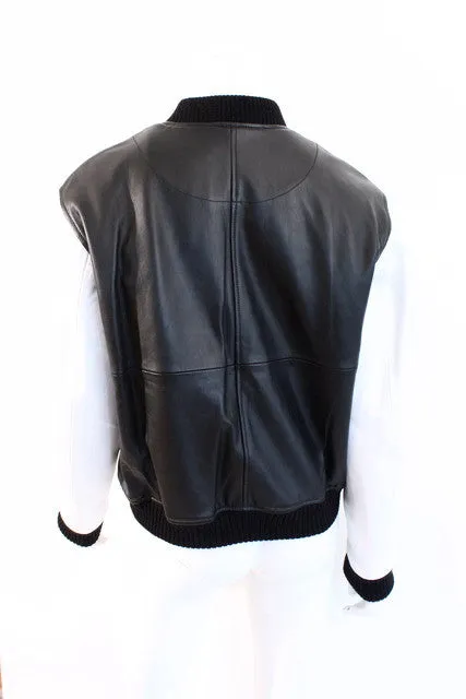 New ALEXANDER WANG Leather Bomber Jacket