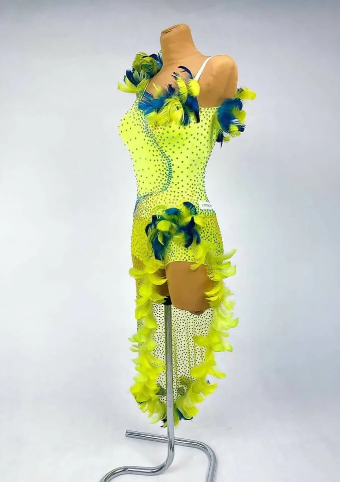 New Lime Latin Dress