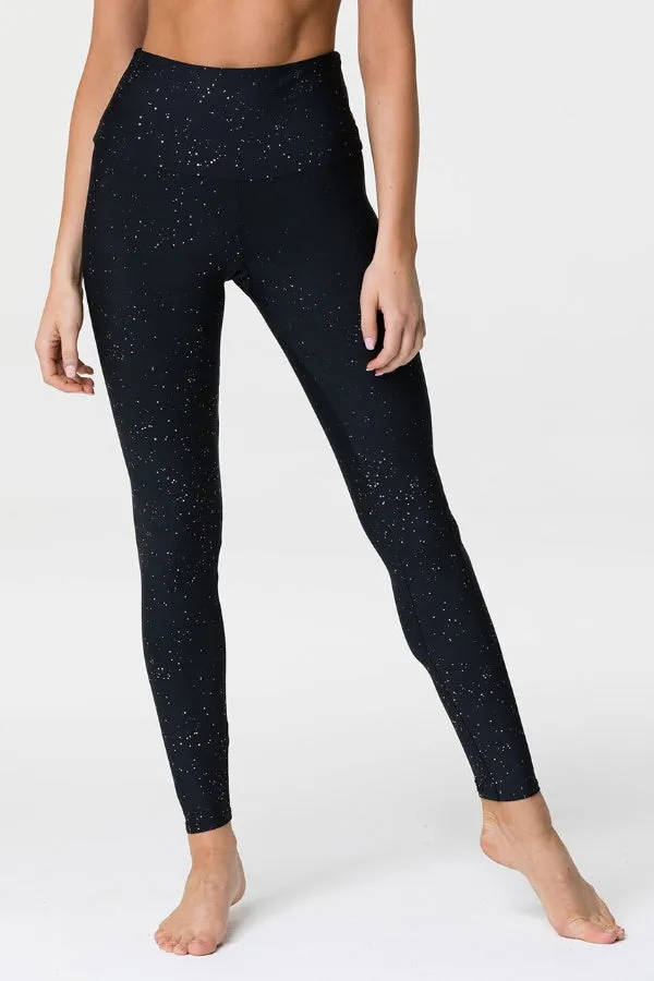 ONZIE // HIGH RISE MIDI LEGGING - GOLD DUST