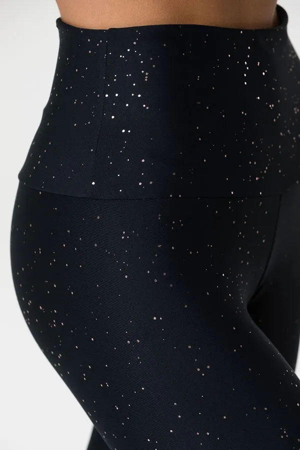 ONZIE // HIGH RISE MIDI LEGGING - GOLD DUST