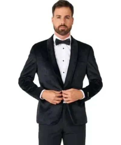 Opposuits Men's Dinner Jacket Jet Set Black Blazer