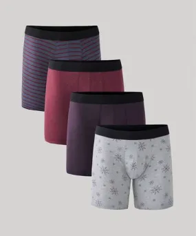 Pact Apparel Pact Organic Men Everyday Extended Boxer Brief 4-Pack