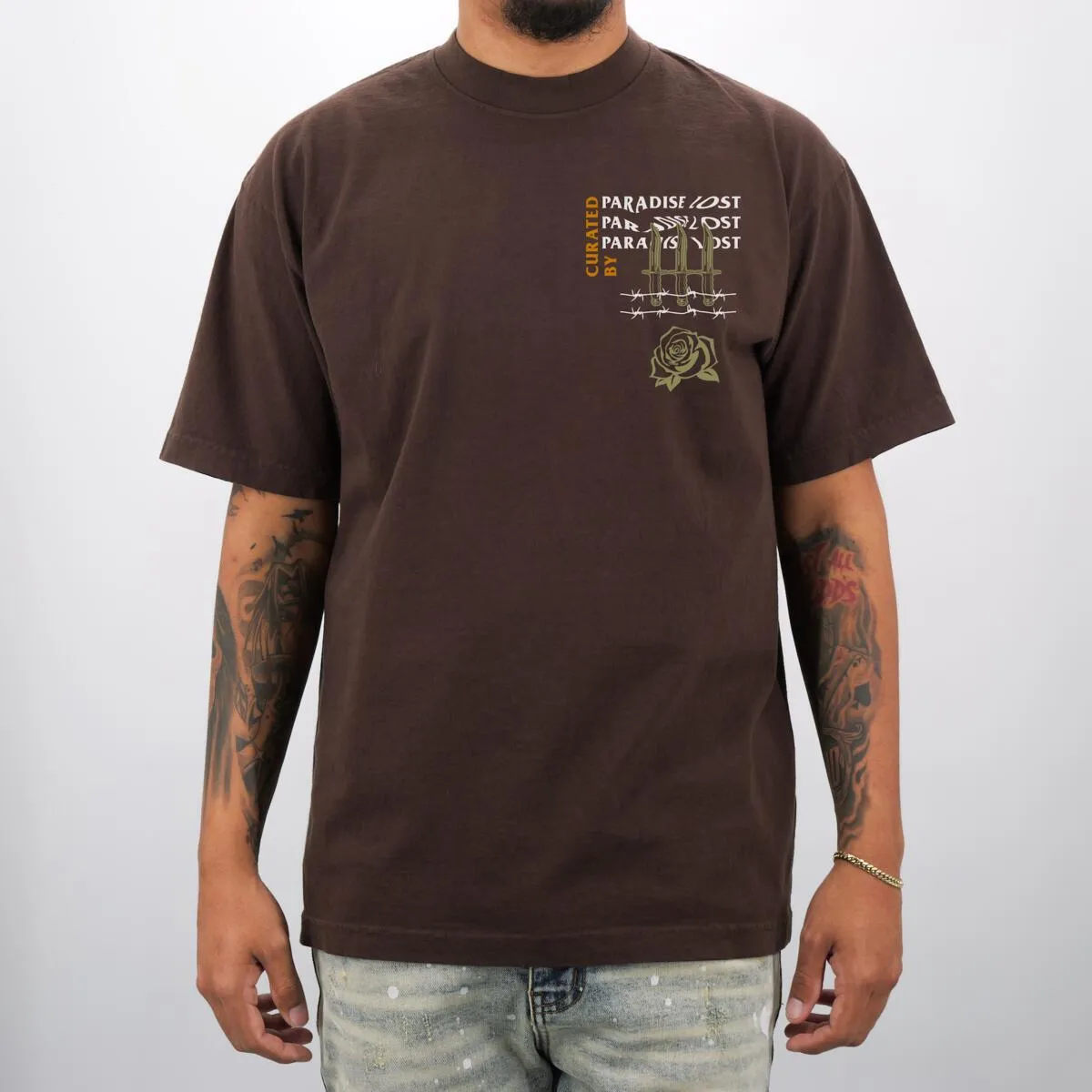 PARADISE WHIRLWIND TEE (MOCHA)