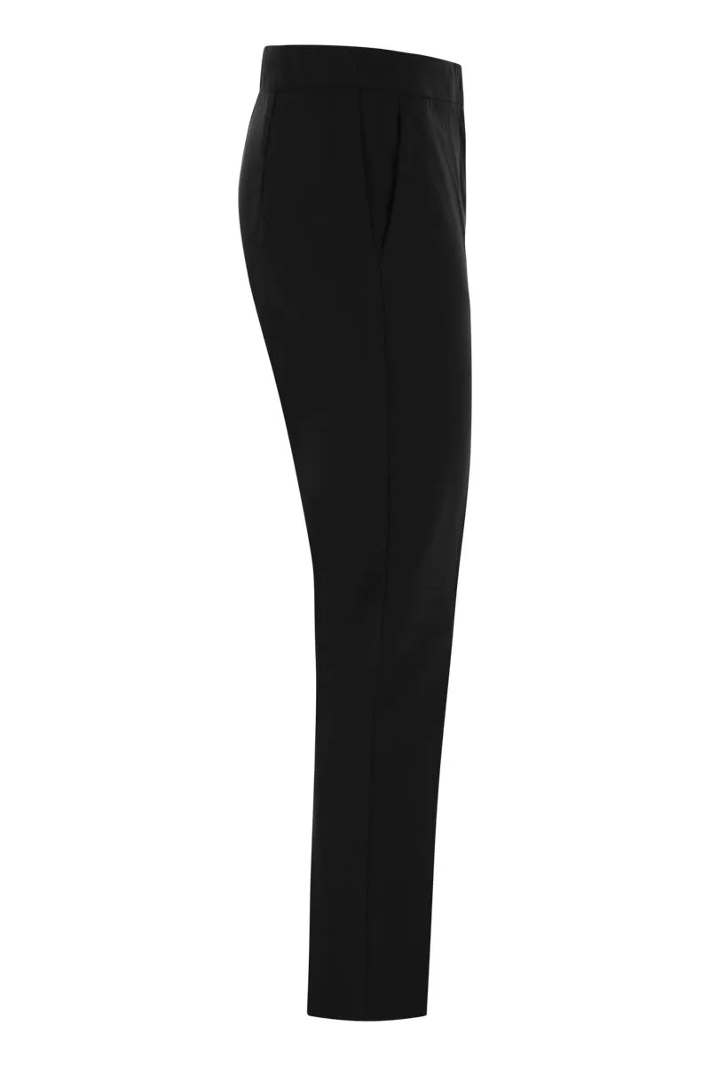 PEGNO - VISCOSE JERSEY TROUSERS