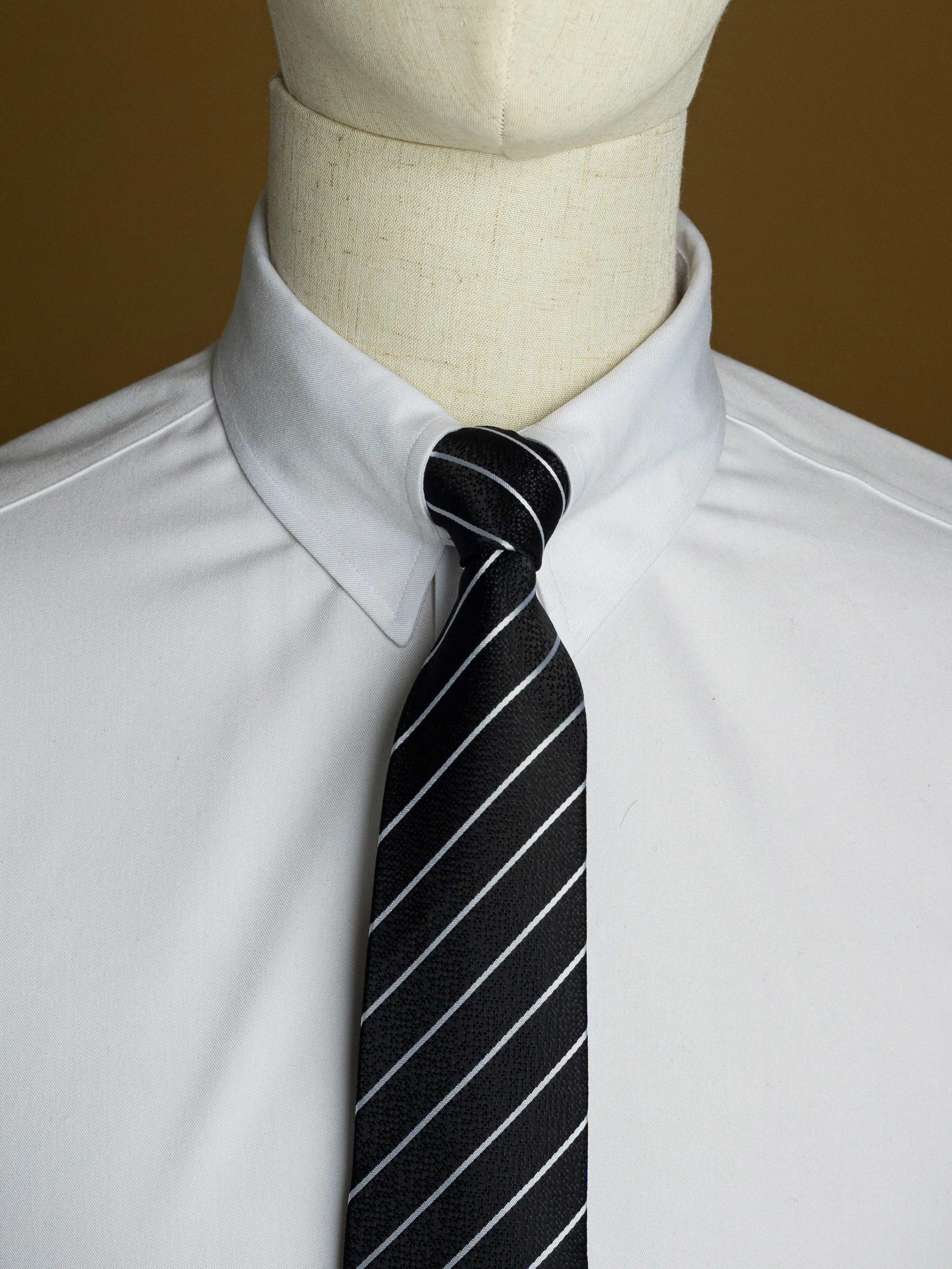 Pencil Stripe Tie - Black