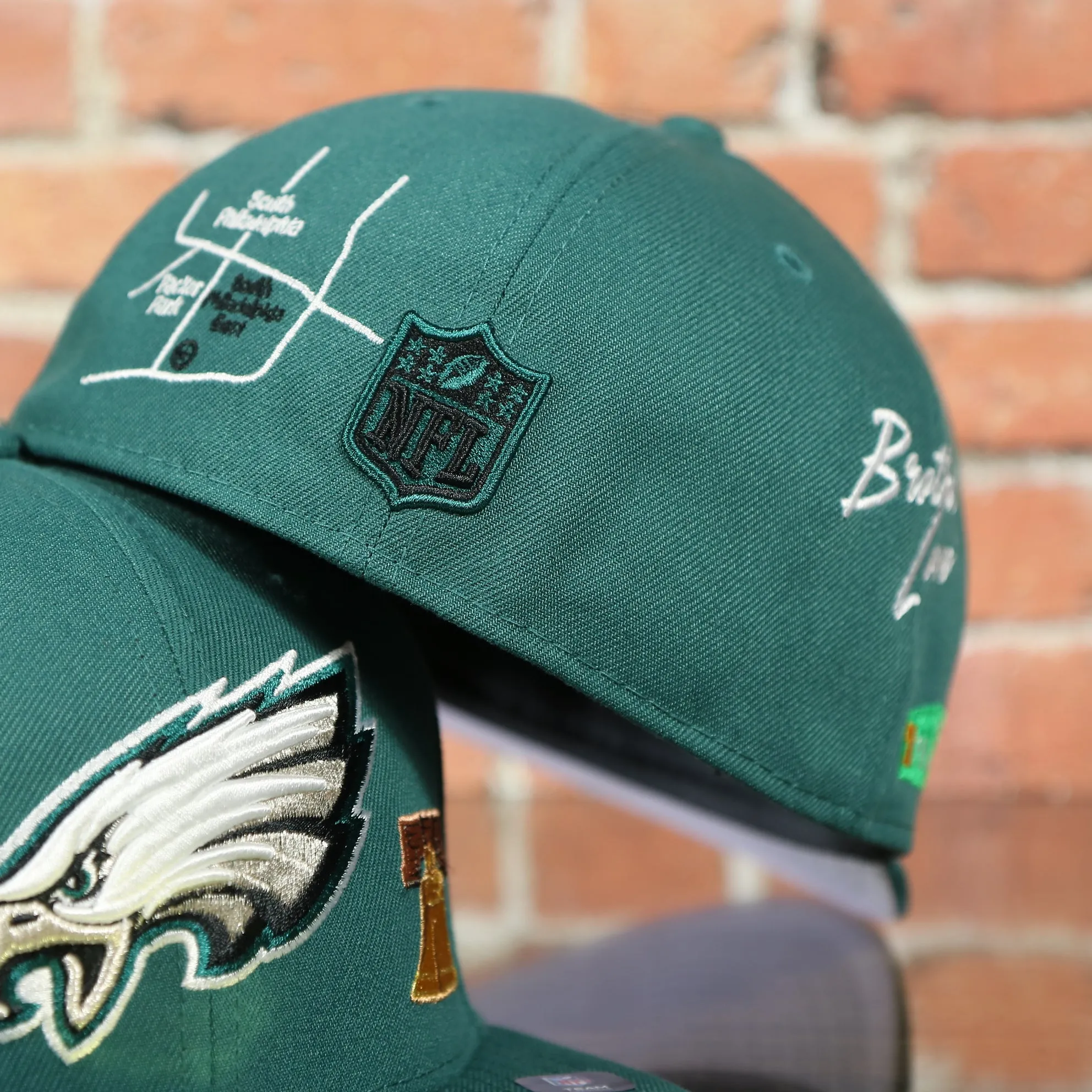 Philadelphia Eagles City Transit All Over Side Patch Gray Bottom 59Fifty Fitted Cap