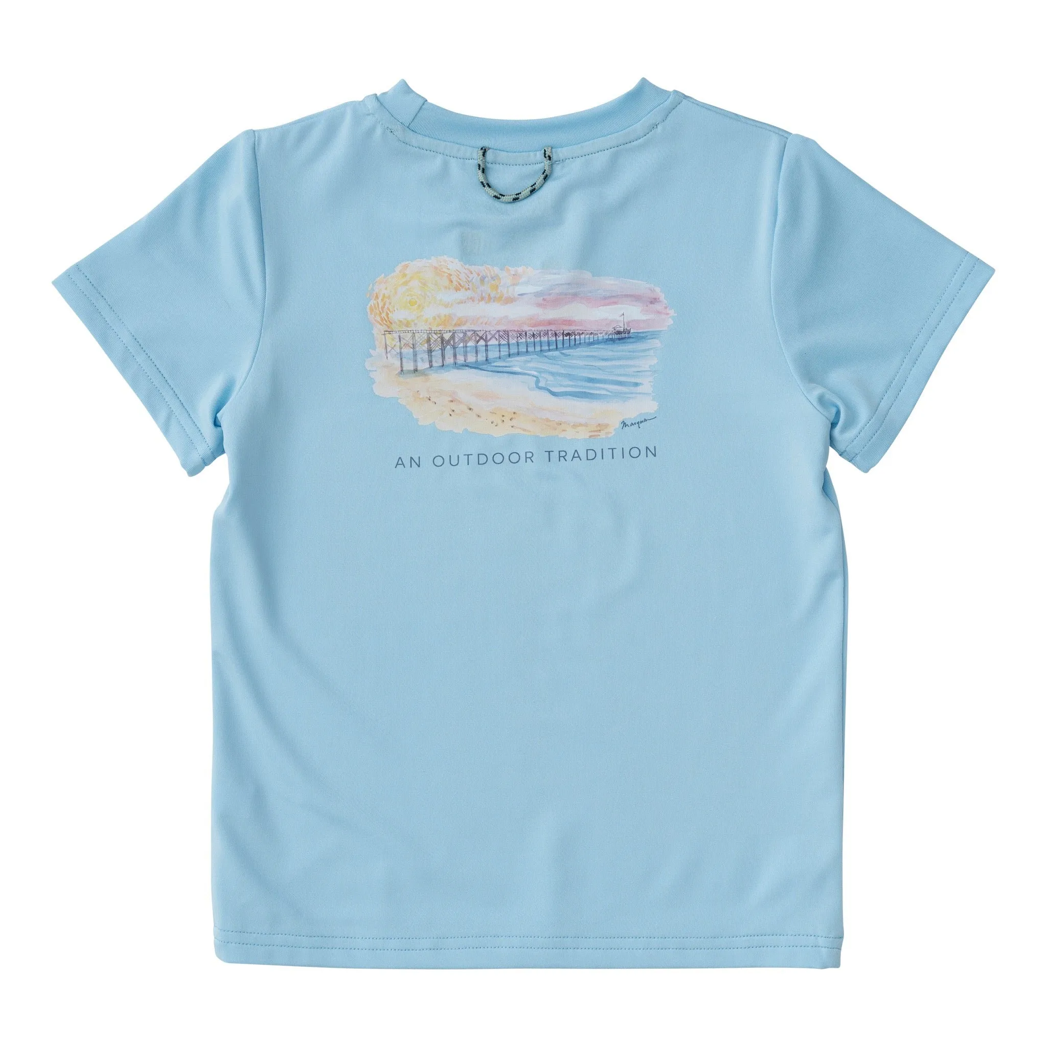 Pro Performance Fishing Tee - Sky Blue