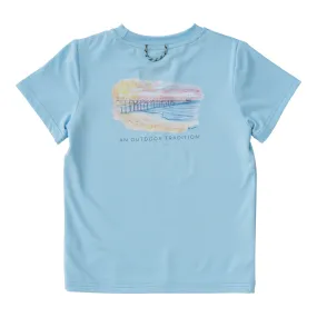 Pro Performance Fishing Tee - Sky Blue