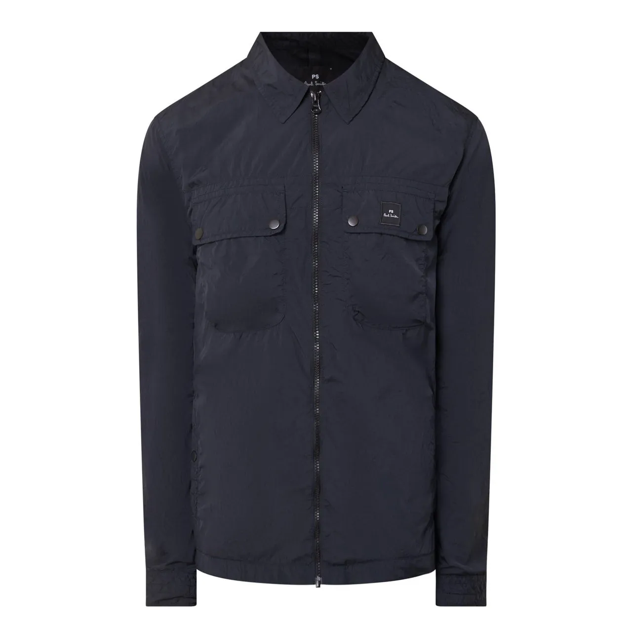 PS PAUL SMITH The Sustainable Edit Pocket-Detail Overshirt - Black