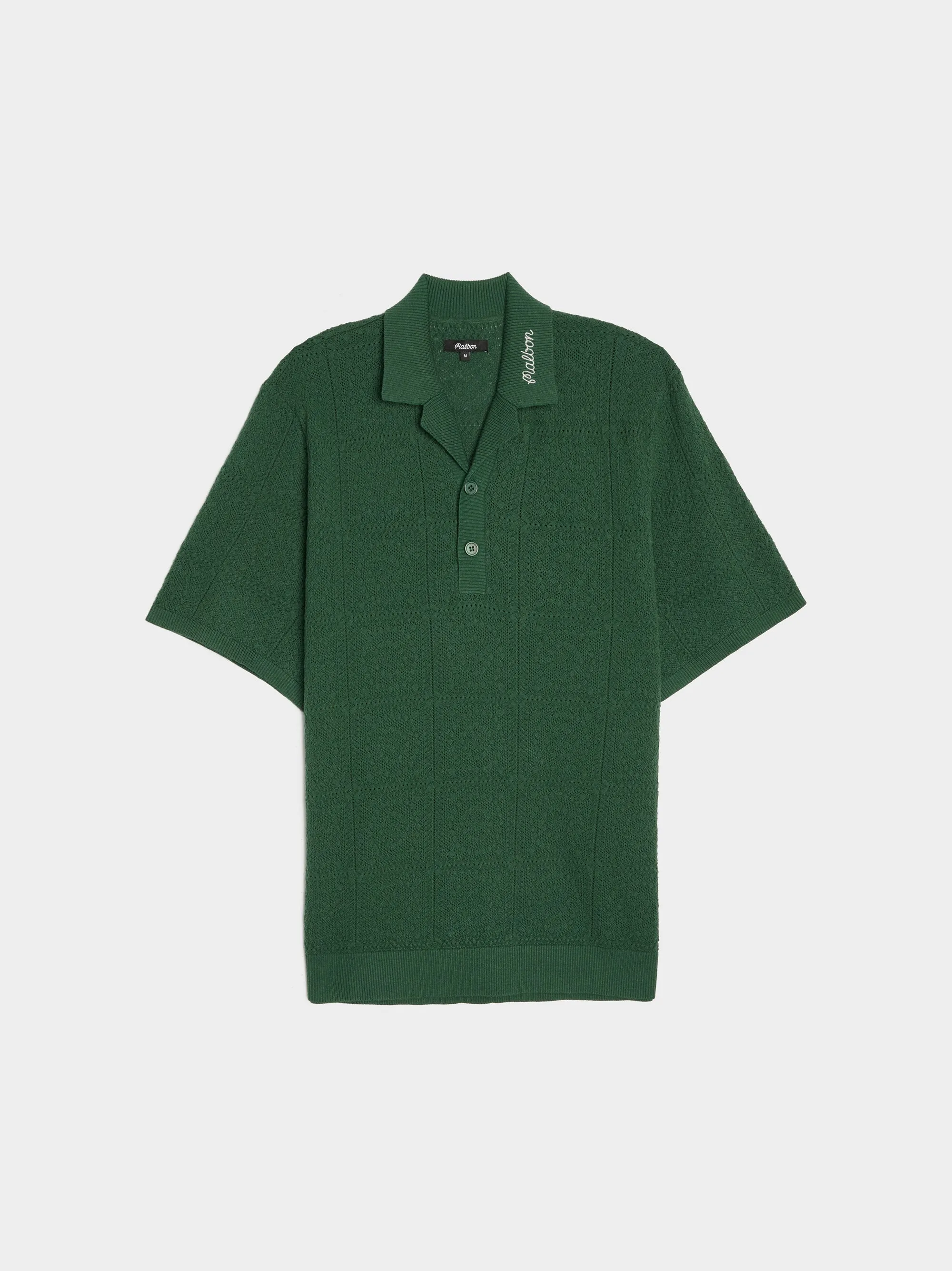 Resort Crochet Polo, Green