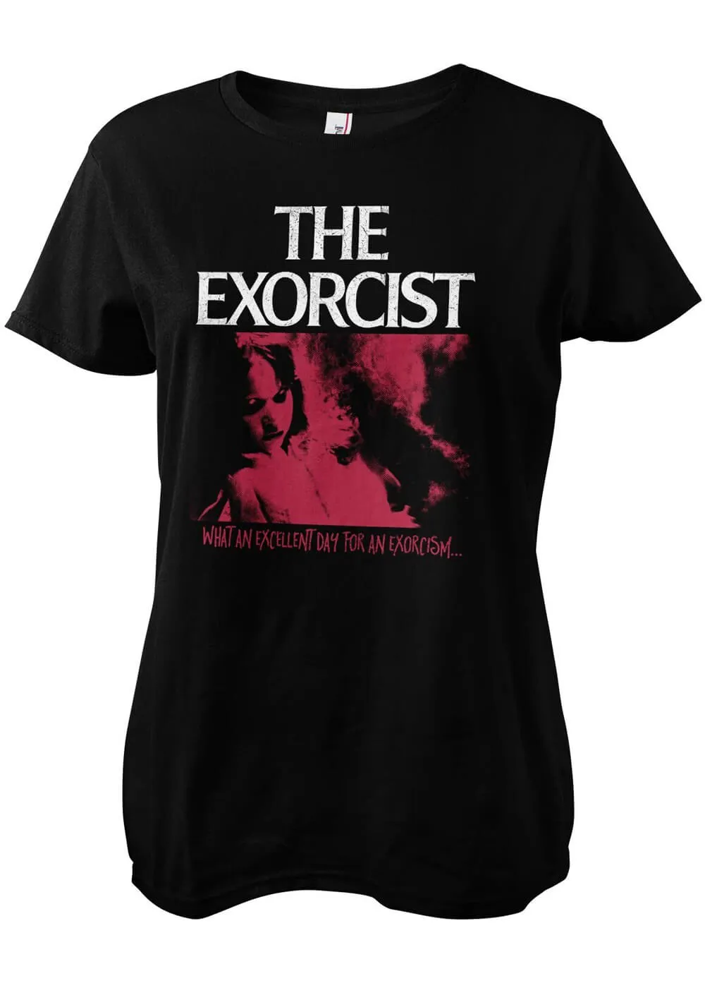 Retro Movies The Exorcist Excellent Day Girly T-Shirt Black