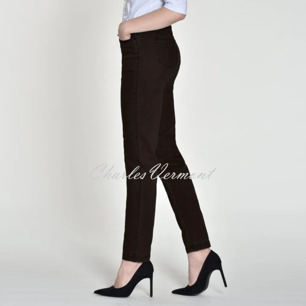 Robell Bella Full Length Jean 52560-5448-39 (Dark Brown)