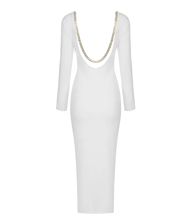 Sevil White Maxi Dress