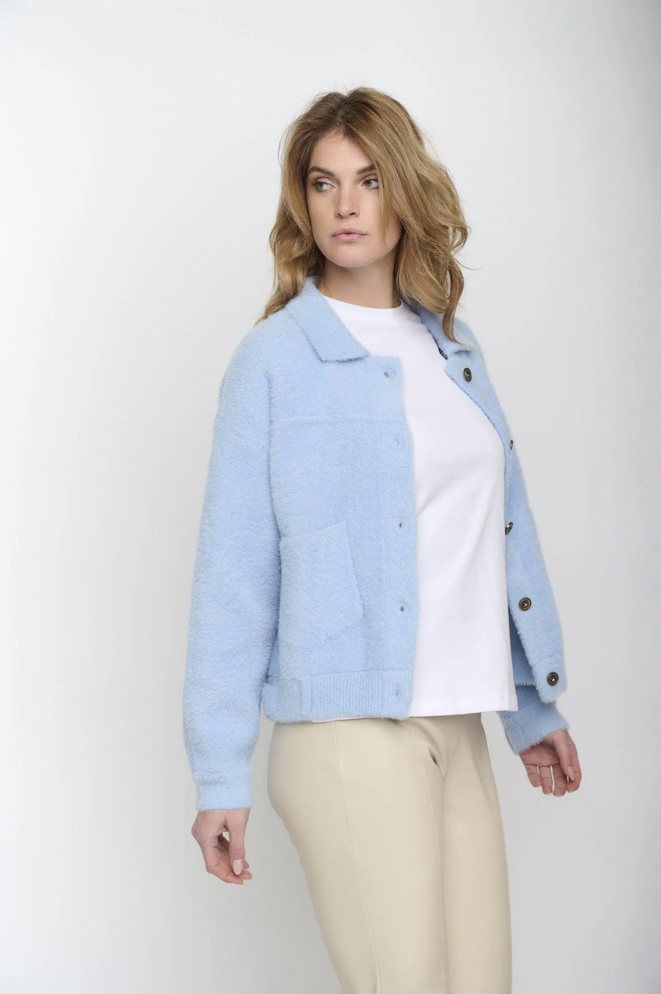 Soft Knitted Jacket Bubble