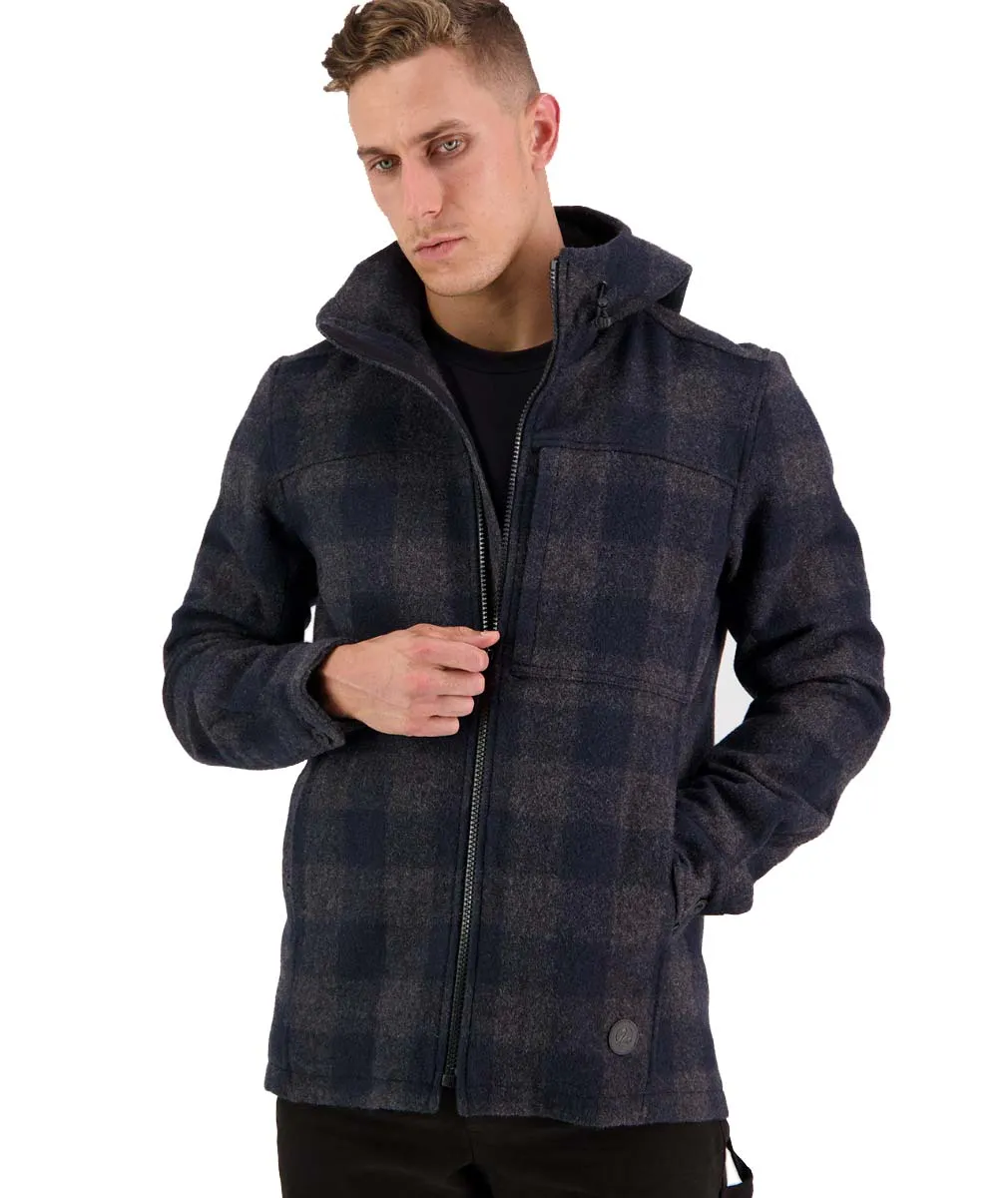 Swanndri Hudson Hoody Coal Check