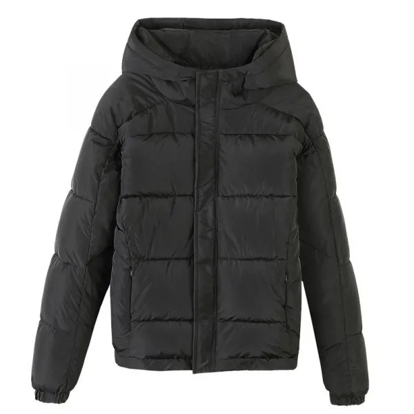 Thick casual coat with hood unisex