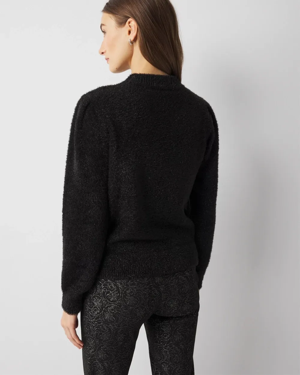 Tinsel Trim Sweater