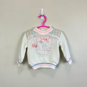 Vintage Tiny Toes Cat Sweater 3-6 Months