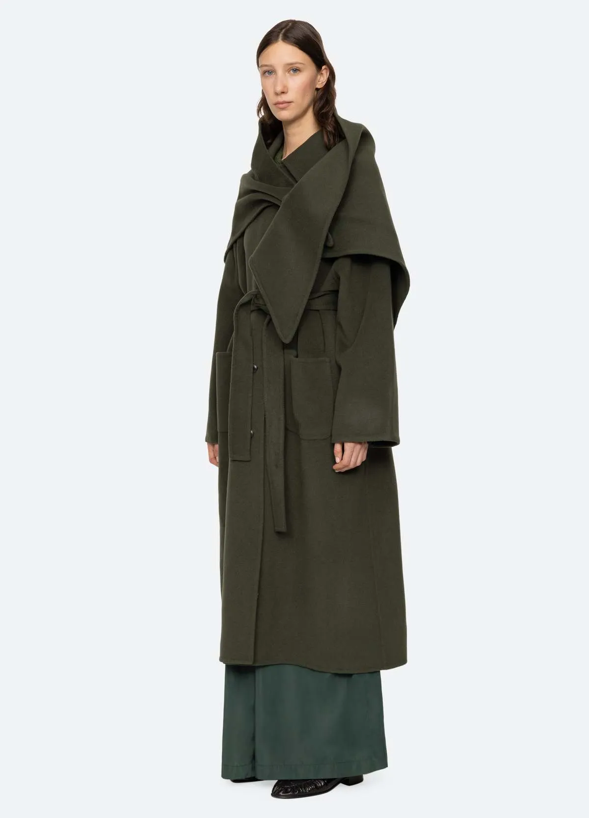 Viv Coat - Brown/Pine