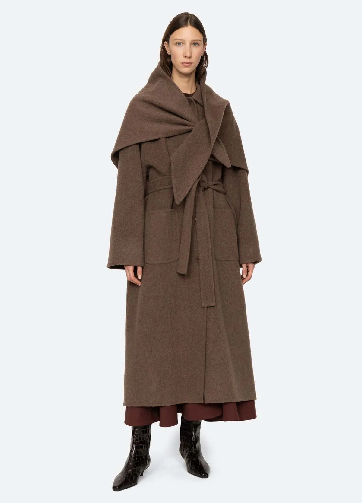 Viv Coat - Brown/Pine