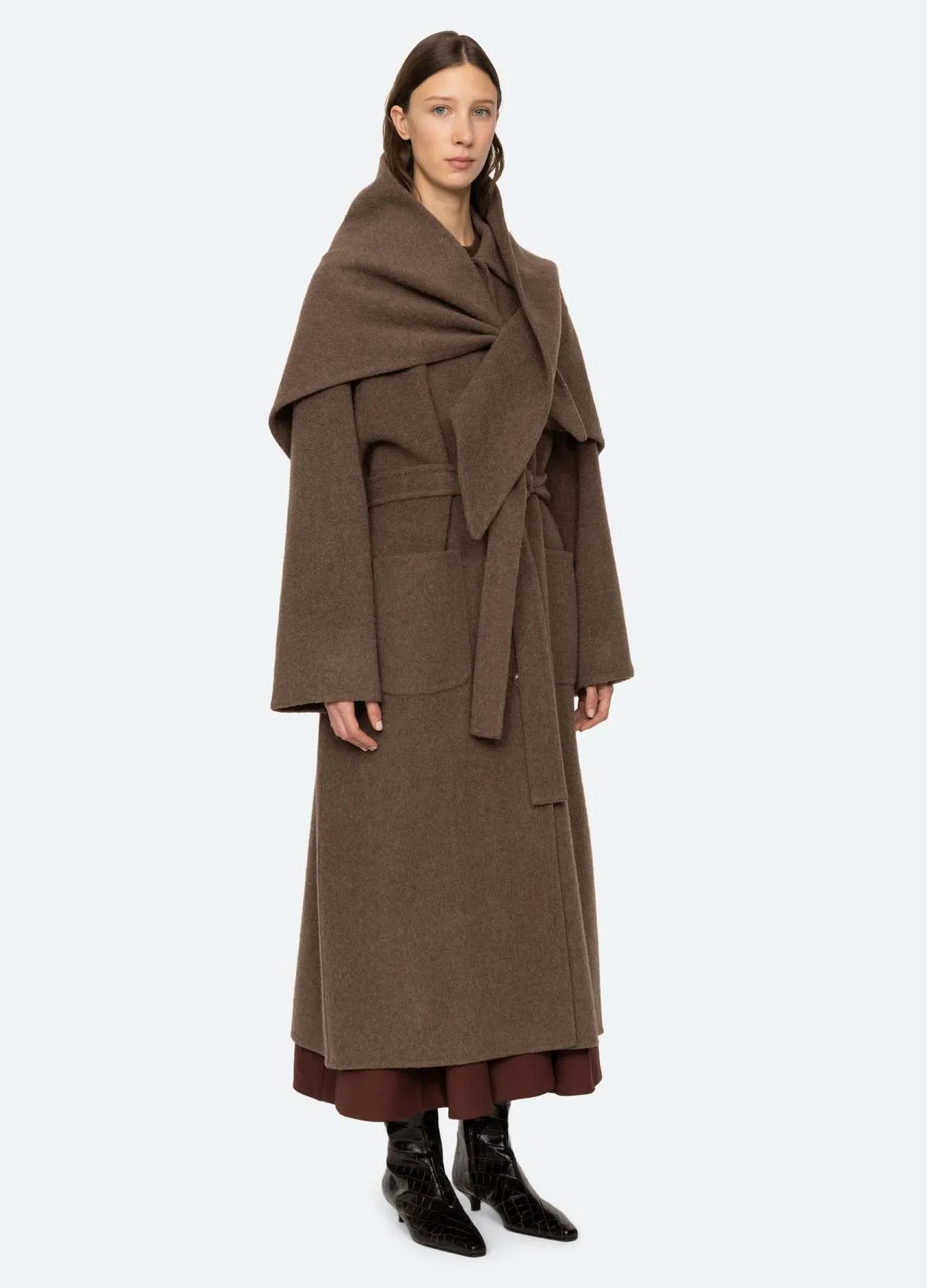 Viv Coat - Brown/Pine