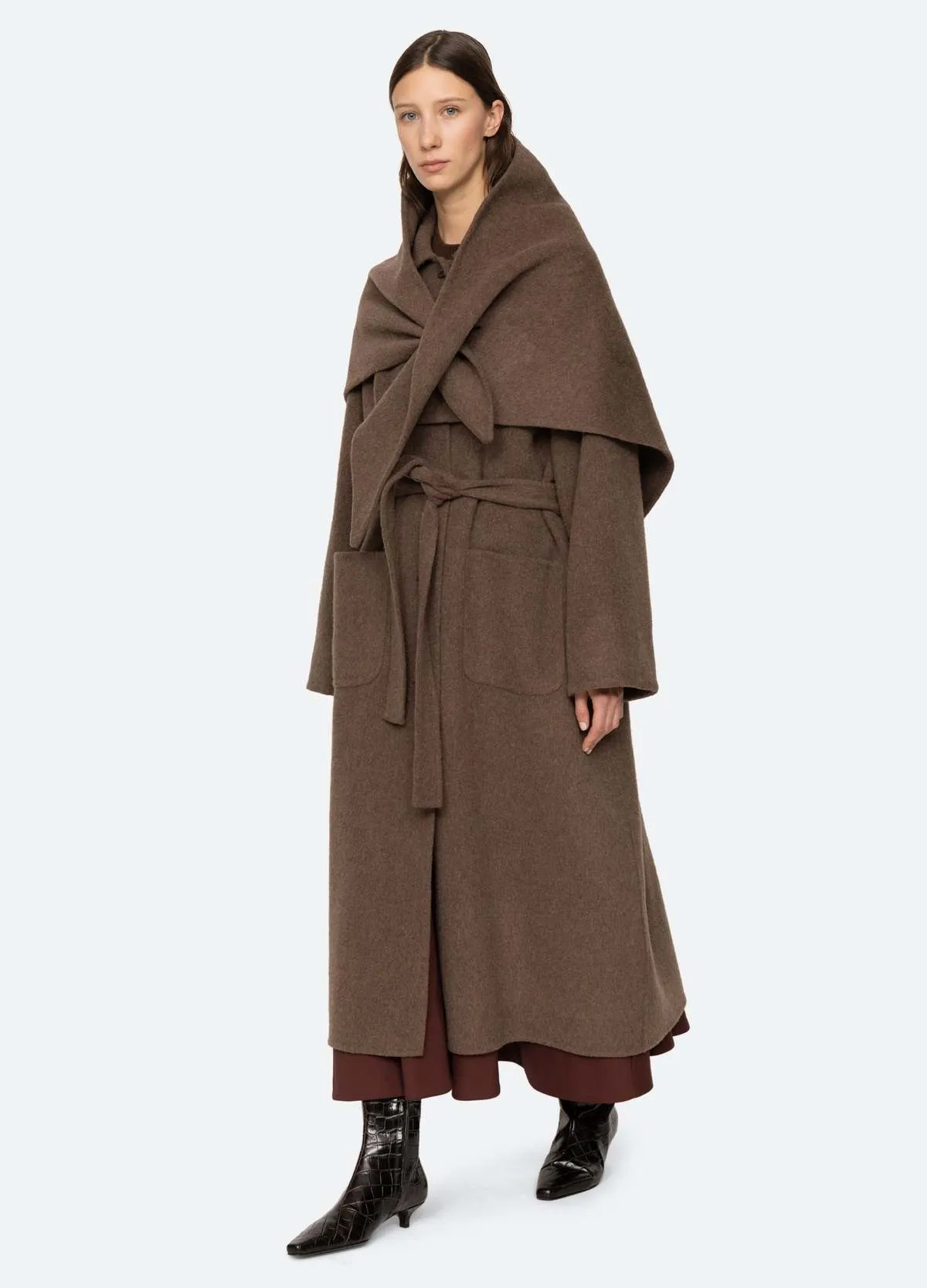 Viv Coat - Brown/Pine